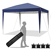 Hikole Carpa Plegable 3x3 Cenadores para Jardin Pergolas Plegables Impermeables con 4 Bolsa de Arena- Gazebo Plegable de…